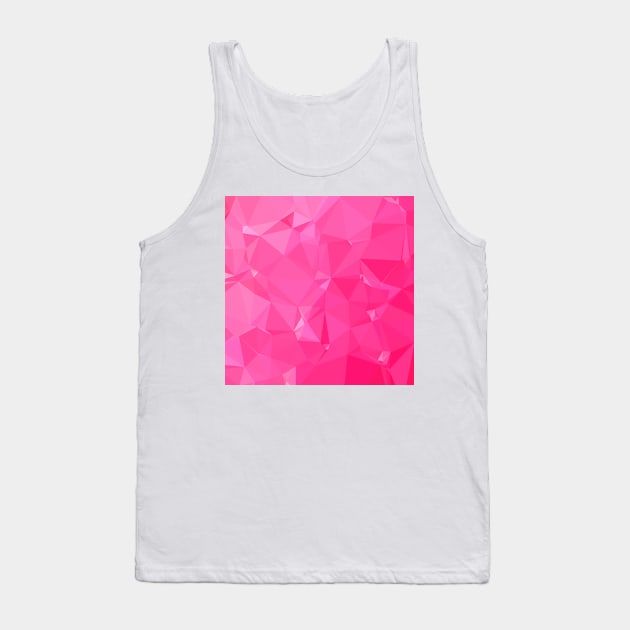 Persian Rose Pink Abstract Low Polygon Background Tank Top by retrovectors